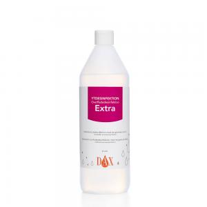 Flaska med DAX Ytdesinfektion Extra, 1 liter.