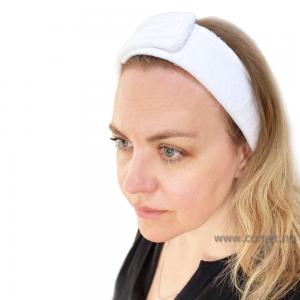 Hårband frotté, vit 1st