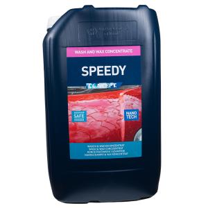 Speedy Wash & Wax, Shampo med nanovax, lågskummande, 25 Liter.