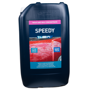 Speedy Wash & Wax, Shampo med nanovax, lågskummande, 25 Liter.