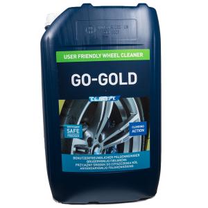 Go-Gold, effektiv & användarvänlig fälgrengöring, 25 Liter.