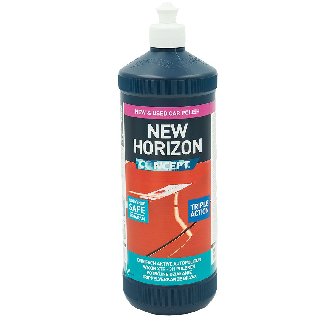 New Horizon, trippelverkande vaxpolish för nya och begagnade fordon, 1 Liter