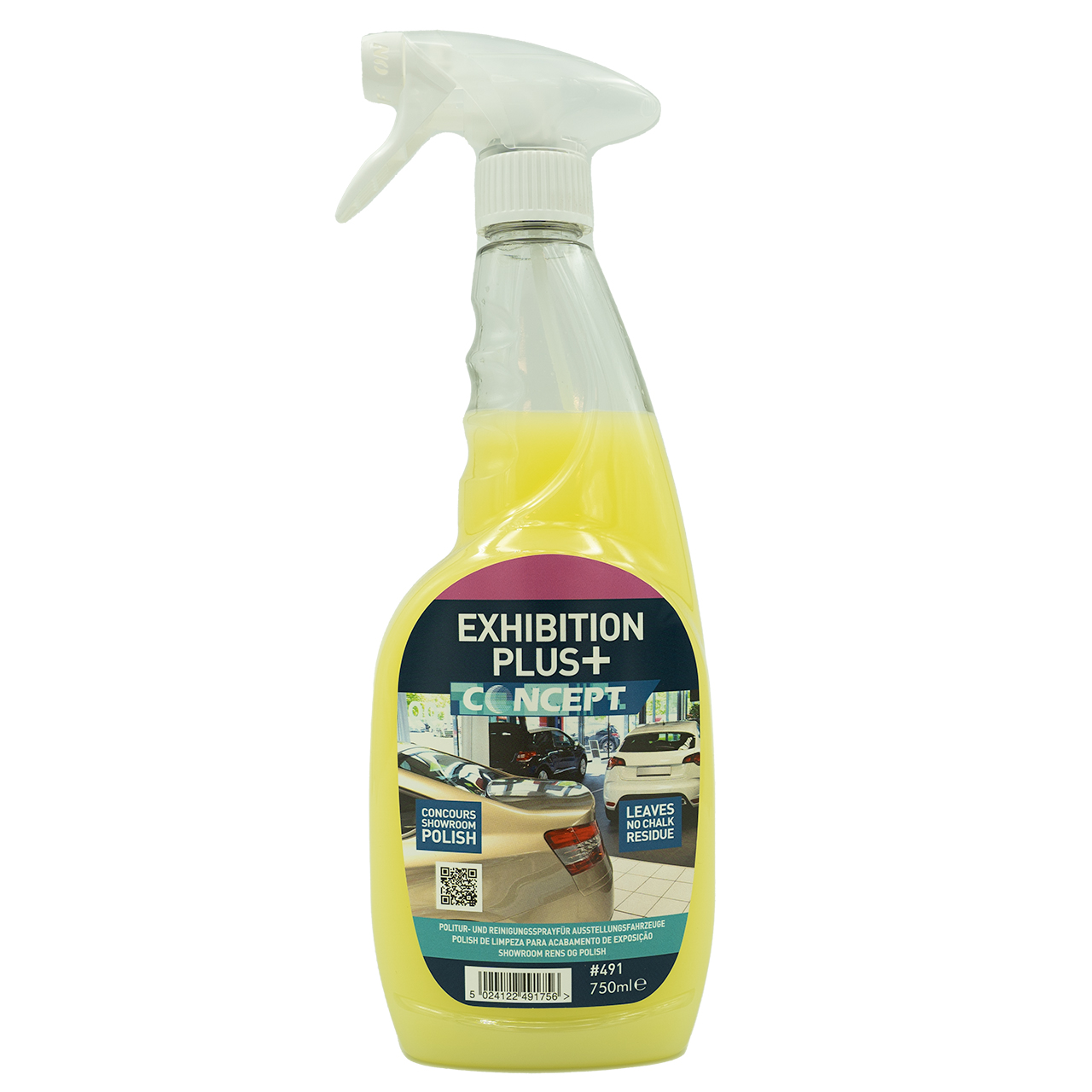 Exhibition Plus+, Lättarbetat Sprayvax, 750 ml i refillflaska.