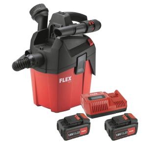 Flex Dammsugare VC6 18V Kit med 2 x batterier samt laddare.