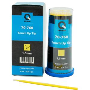 Stenskottspensel Touch Up Tip 1,5 mm, 100 Pack (GUL)