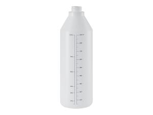 Plastflaska, 1 Liter med gradering