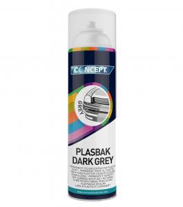 Plasbak Dark Grey, Mörkgrå sprayfärg för plast & vinyl, 450 ml.
