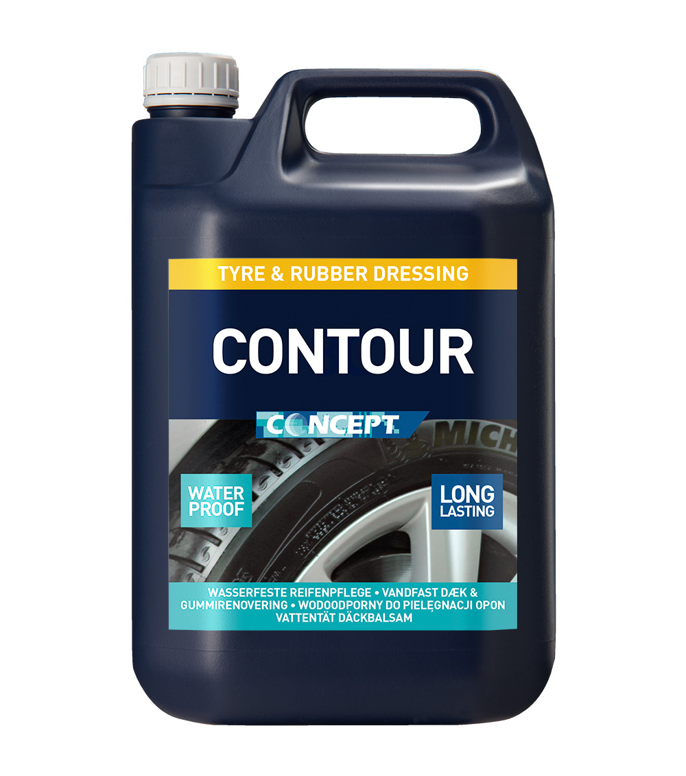 Contour, Däck & Vinylglans, vattenbeständig, 5 Liter.