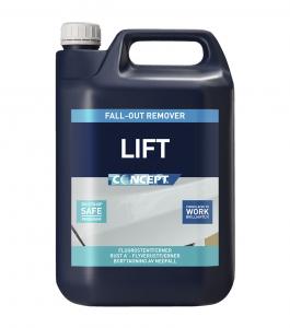 Lift Fall-Out Remover. Syrabaserad flyrostborttagare.