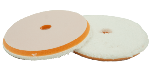 Polerrondell 165x15x155mm, Microfiberpad Vit/Orange