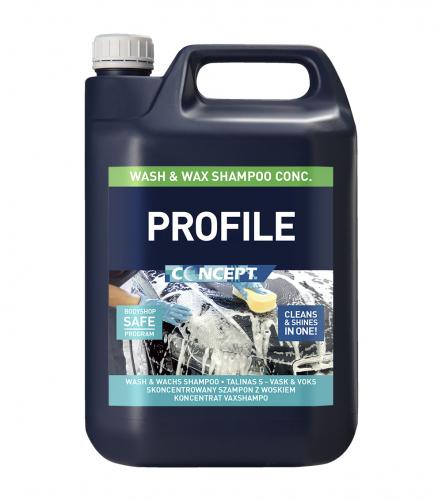 Profile Wash & Wax, högkocentrerat vaxshampo, 5 Liter