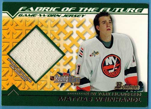 Mattias Weinhandl 2002-03 Bowman YoungStars Jerseys #MW
