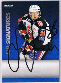 2008-09 SHL Signatures s.2 #17 Linus Klasén Södertälje SK
