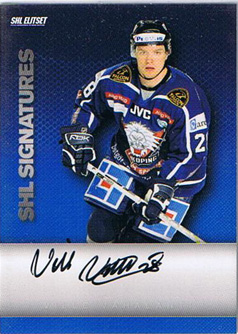 2008-09 SHL Signatures s.1 #10 Ville Vahalahti Linköpings HC