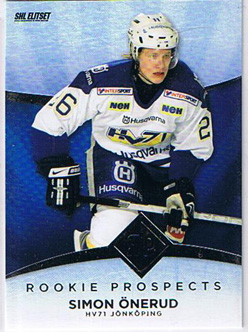 2008-09 SHL s.2 Rookie Prospects #05 Simon Önerud HV71