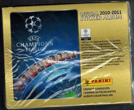 1 Hel Låda (50st Paket) Panini Stickers Champions League 2010-11