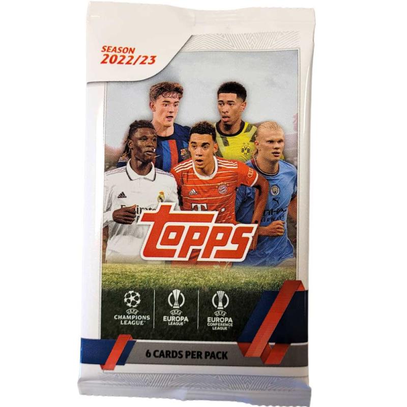1 Paket - 2022-23 Topps UEFA Club Competitions UCC Soccer (Från Value Box)