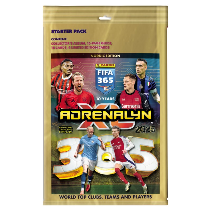 1st Starter Pack Panini Adrenalyn XL FIFA 365 Nordic Edition 2025