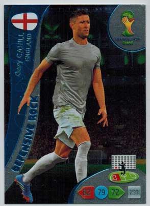 Defensive Rock, 2014 Adrenalyn World Cup #369 Gary Cahill
