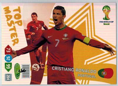 Top Master, 2014 Adrenalyn World Cup #411 Cristiano Ronaldo