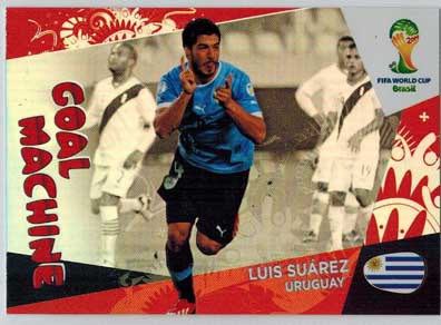 Goal Machine, 2014 Adrenalyn World Cup #426 Luiz Suarez