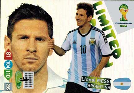 Limited Edition, 2014 Adrenalyn World Cup, Lionel Messi