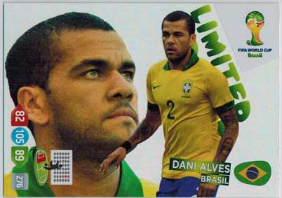 Limited Edition, 2014 Adrenalyn World Cup, Dani Alves