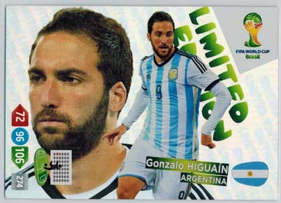 Limited Edition, 2014 Adrenalyn World Cup, Gonzalo Higuain