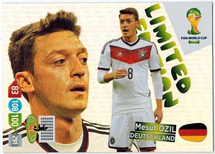 Limited Edition, 2014 Adrenalyn World Cup, Mesut Özil / Mesut Ozil