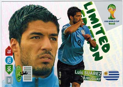 XXL Limited Edition, 2014 Adrenalyn World Cup, Luis Suarez