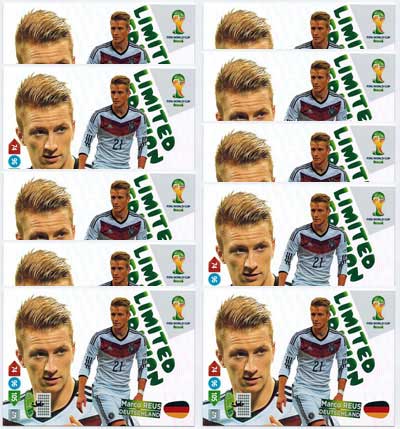 XXL Limited Edition, 2014 Adrenalyn World Cup, Marco Reus (10)