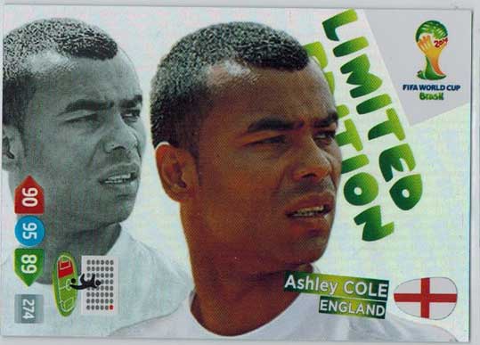Limited Edition, 2014 Adrenalyn World Cup, Ashley Cole (Huvud)