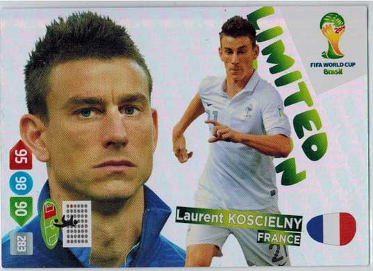 Limited Edition, 2014 Adrenalyn World Cup, Laurent Koscielny