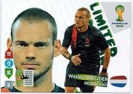 XXL Limited Edition, 2014 Adrenalyn World Cup, Wesley Sneijder