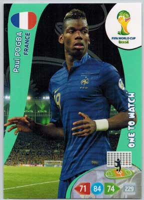 One to Watch, 2014 Adrenalyn World Cup #162 Paul Pogba