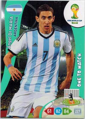 One to Watch, 2014 Adrenalyn World Cup #013 Angel di Maria