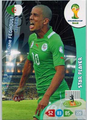 Star Player, 2014 Adrenalyn World Cup #003 Sofiane Feghouli