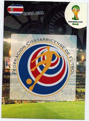 Teams Logos, 2014 Adrenalyn World Cup #088 Costa Rica