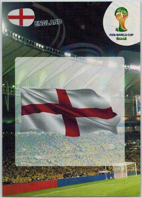 Teams Logos, 2014 Adrenalyn World Cup #127 England