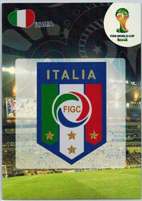 Teams Logos, 2014 Adrenalyn World Cup #208 Italia
