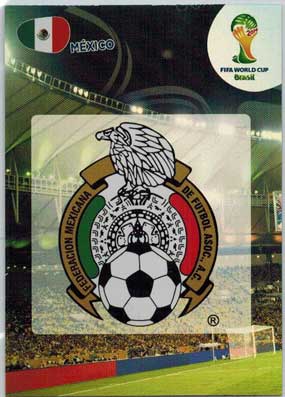 Teams Logos, 2014 Adrenalyn World Cup #241 Mexico