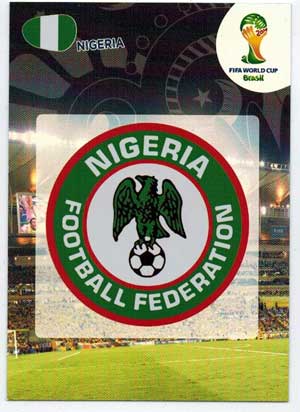 Teams Logos, 2014 Adrenalyn World Cup #262 Nigeria