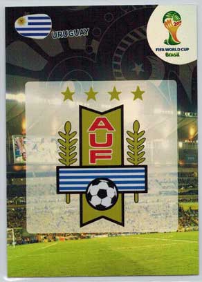Teams Logos, 2014 Adrenalyn World Cup #304 Uruguay