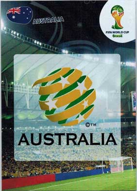 Teams Logos, 2014 Adrenalyn World Cup #019 Australia