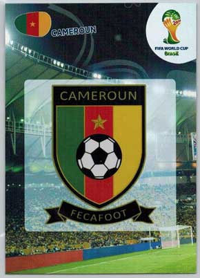 Teams Logos, 2014 Adrenalyn World Cup #061 Cameroun