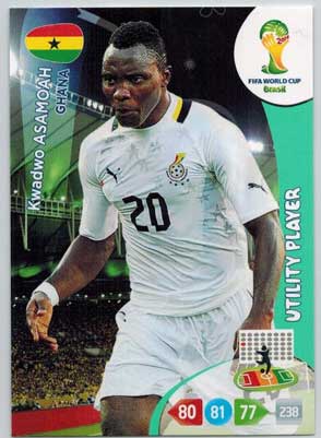 Utility Player, 2014 Adrenalyn World Cup #175 Kwadwo Asamoah