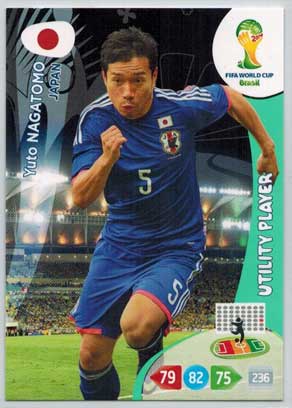 Utility Player, 2014 Adrenalyn World Cup #225 Yuto Nagatomo