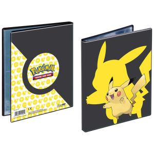 Pokemon, Portfoliopärm A5 (Rymmer 40 kort) Pikachu (Svart bakgrund) - 4 Pocket [ULT15104-P]