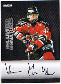 2008-09 SHL Limited Signatures s.1 #2 Victor Hedman MODO Hockey /25