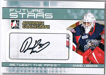 Daniel Larsson 2009-10 Between The Pipes Autographs #ADL